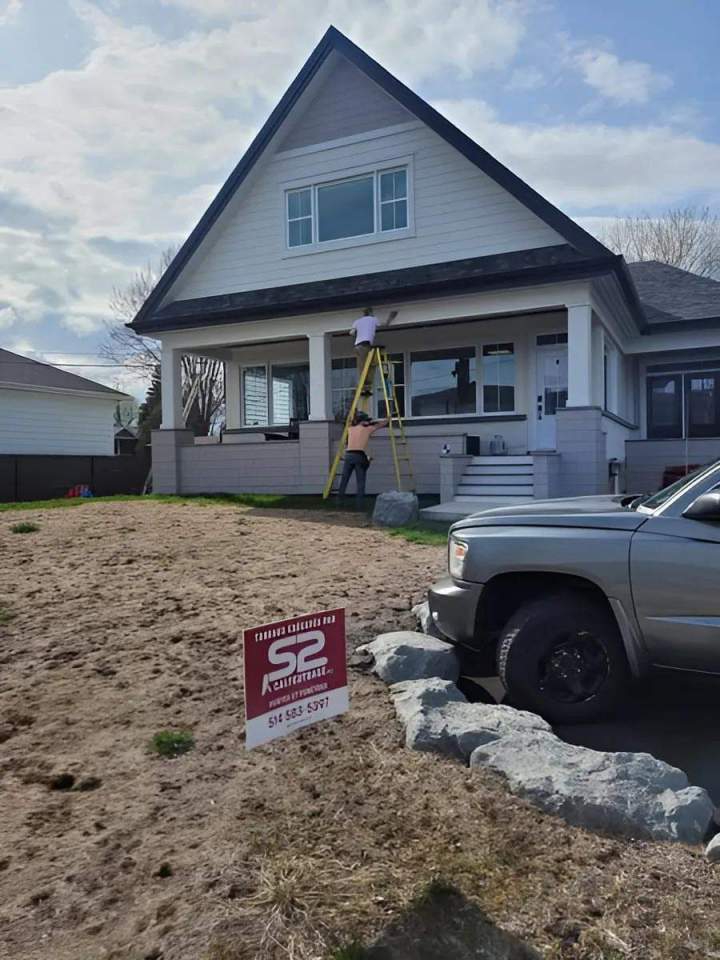 Service de réparation de soffite Rive-Sud